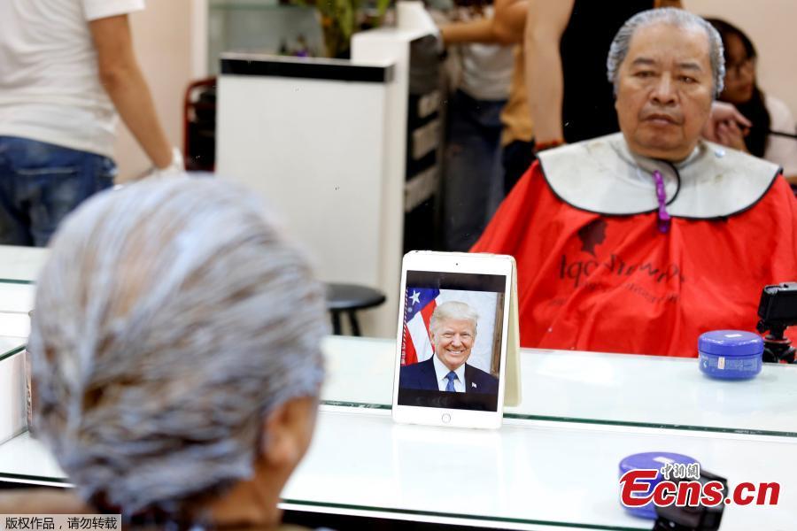U.S. President Donald Trump and DPRK leader Kim Jong Un have become the latest style icons in Hanoi, a week before their second summit is to be held in the capital city of Vietnam, Feb. 19, 2019. (Photo/Agencies)