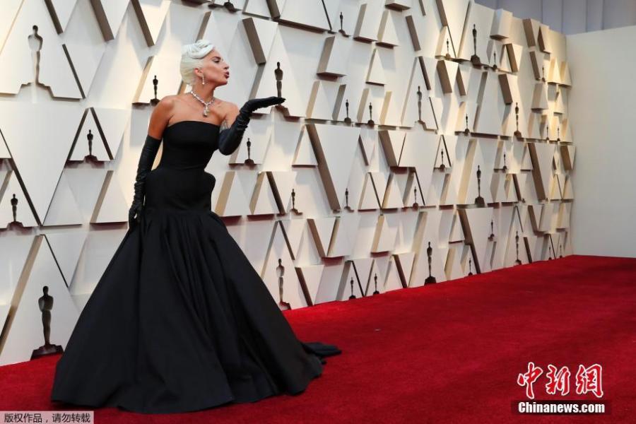 Singer and actress Lady Gaga arrives for the 91st annual Academy Awards ceremony at the Dolby Theatre in Hollywood, California, United States, Feb. 24, 2019. (Photo/Agencies)