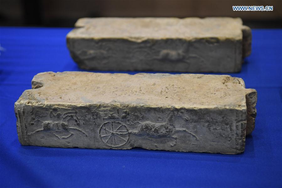 Photo taken on Feb. 28, 2019 shows relics during a repatriation event held in the Eiteljorg Museum of Indianapolis, capital city of state of Indiana, the United States. The United States announced the repatriation of 361 pieces of Chinese relics and artifacts to China at a ceremony on Thursday. (Xinhua/Liu Jie)