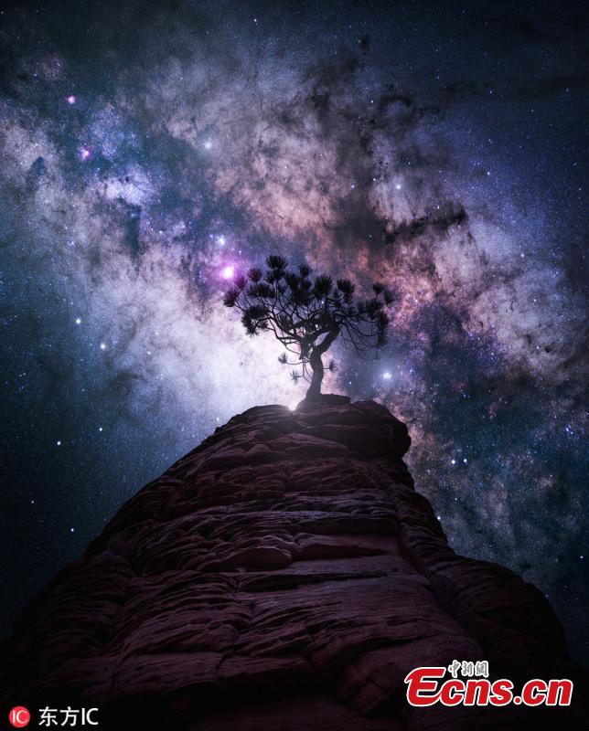 Landscape photographer Daniel Greenwood of Vancouver, Canada is known for making creative pictures that connect many natural elements together. (Photo/IC)