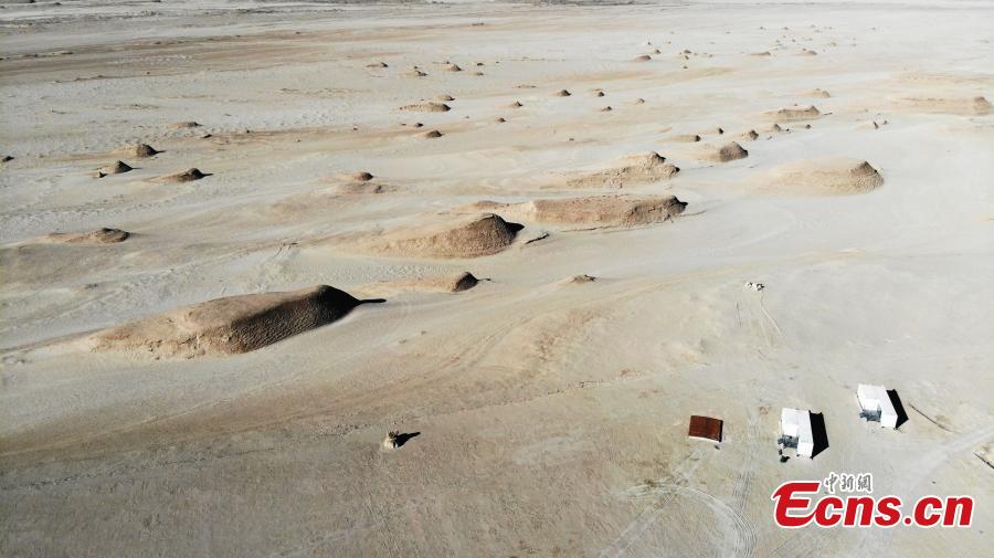 An aerial view of Mars Camp, China\'s first Mars simulation base, which opened with a launch ceremony on March 1, 2019. (Photo: China News Service/Sun Rui)