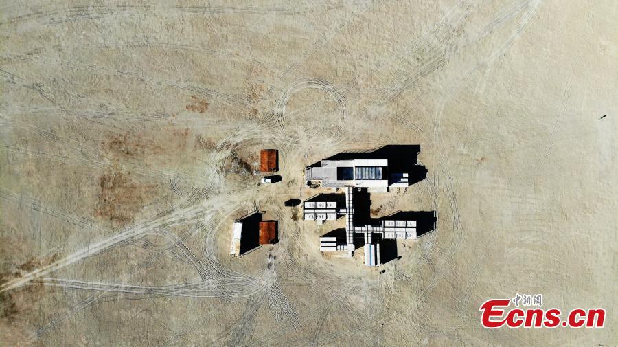An aerial view of Mars Camp, China\'s first Mars simulation base, which opened with a launch ceremony on March 1, 2019. (Photo: China News Service/Sun Rui)