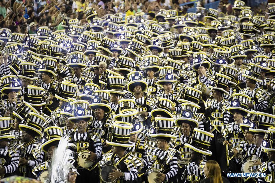 Revellers of the samba school \