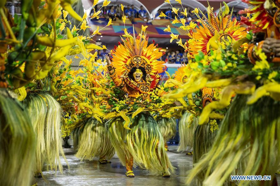 Revellers of the samba school \