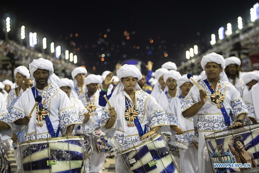 Revellers of the samba school \