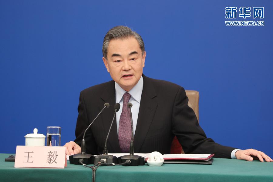 Chinese State Councilor and Foreign Minister Wang Yi speaks at a press conference on China\'s foreign policy and relations on the sidelines of the second session of the 13th National People\'s Congress in Beijing, capital of China, March 8, 2019. (Photo/Xinhua)