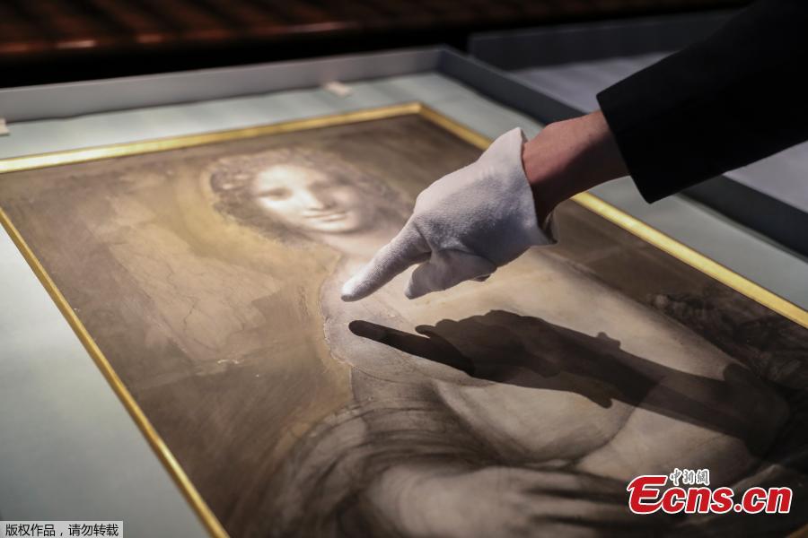 A picture shows a charcoal drawing known as the \