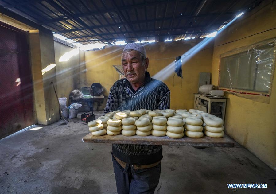 A baker prepares to bake \