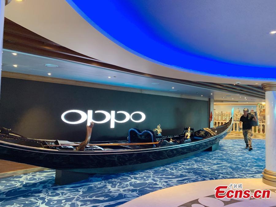 An inside view of Fincantieri\'s Costa Venezia, the first ship of the Costa Asia fleet, designed and built for the Chinese market, Feb. 27, 2019. (Photo: China News Service/Peng Dawei)