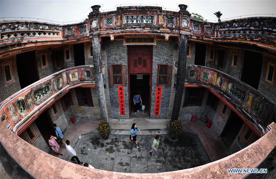 Photo taken on March 19, 2019 shows a typical local residence in Boao Town of Qionghai City, south China\'s Hainan Province. This year\'s annual conference of the Boao Forum for Asia (BFA), scheduled from March 26 to 29 in Boao, a coastal town in China\'s southern island province of Hainan, will be themed \