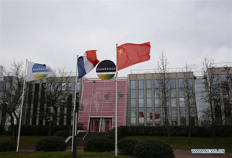 Photo taken on March 10, 2019 shows the Biomerieux research center in Lyon, France. (Xinhua/Tang Ji)
