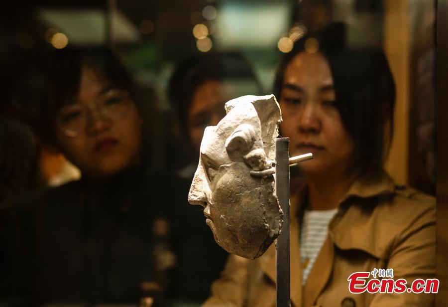 National treasures from Afghanistan during an exhibition at Tsinghua University Art Museum in Beijing, April 18, 2019. The exhibition, titled, \