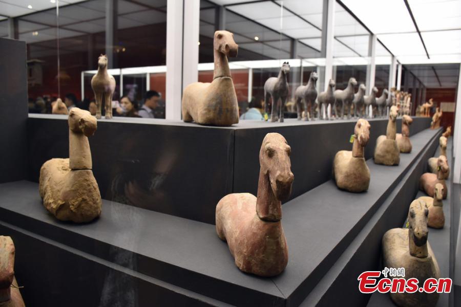 An exhibition of Chinese cultural relics returned from Italy in the National Museum of China in Beijing, April 24, 2019. The exhibition, \