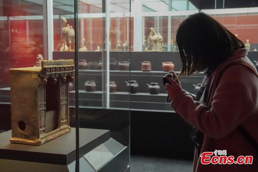 An exhibition of Chinese cultural relics returned from Italy in the National Museum of China in Beijing, April 24, 2019. The exhibition, \