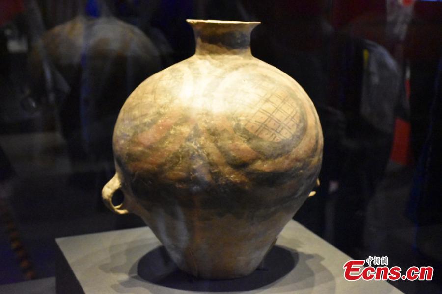 An exhibition of Chinese cultural relics returned from Italy in the National Museum of China in Beijing, April 24, 2019. The exhibition, \
