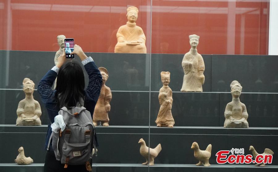 An exhibition of Chinese cultural relics returned from Italy in the National Museum of China in Beijing, April 24, 2019. The exhibition, \
