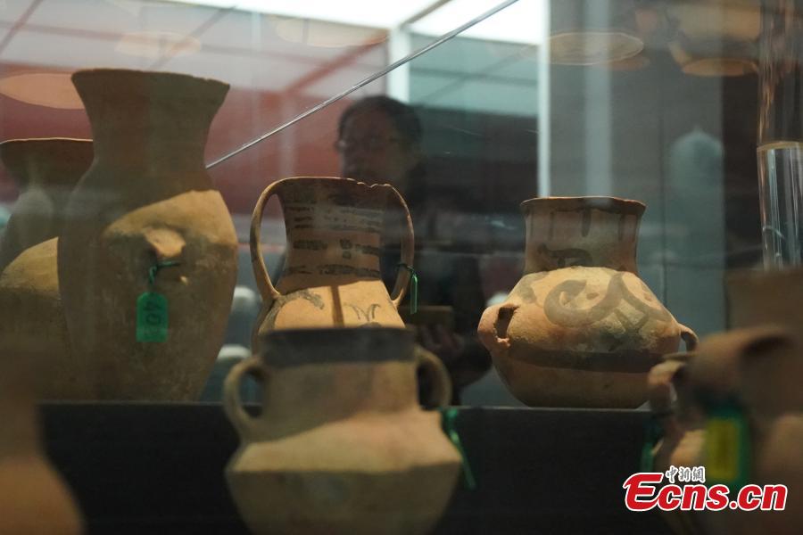 An exhibition of Chinese cultural relics returned from Italy in the National Museum of China in Beijing, April 24, 2019. The exhibition, \
