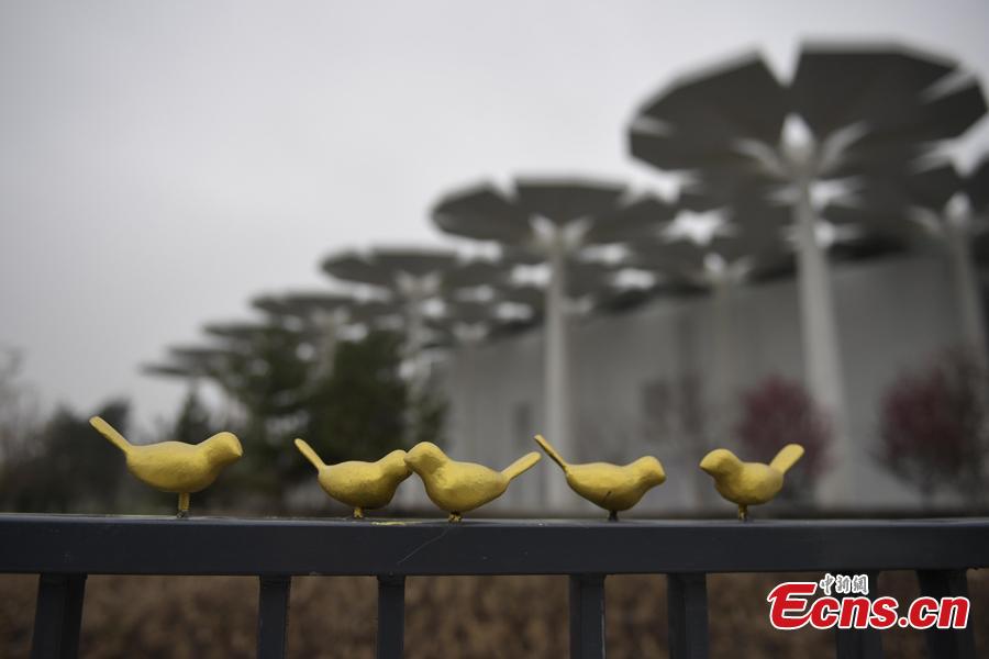 The 2019 Beijing International Horticultural Exhibition opens to the public on April 29, 2019. The expo, to be held from April 29 to Oct. 7, will exhibit flower, fruit and vegetable farming at the foot of the Great Wall in Beijing.(Photo: China News Service/Cui Nan)