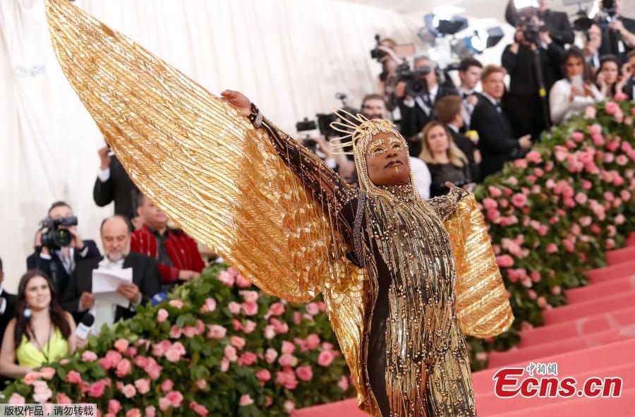 Mr. Porter arrives for the 2019 Met Gala at the Metropolitan Museum of Art on May 6, 2019, in New York. (Photo/Agencies)