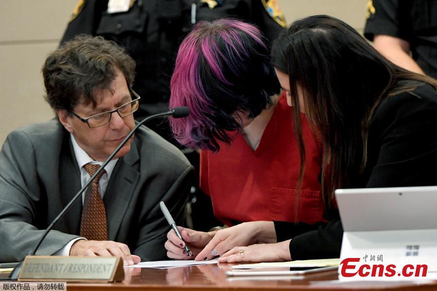 Devon Erickson, 18, accused of taking part in a deadly school shooting at the Science, Technology, Engineering and Math (STEM) School in Highlands Ranch, appears at the Douglas County Courthouse where he faces murder and attempted murder charges, in Castle Rock, Colorado, U.S., May 8, 2019.(Photo/Agencies)
