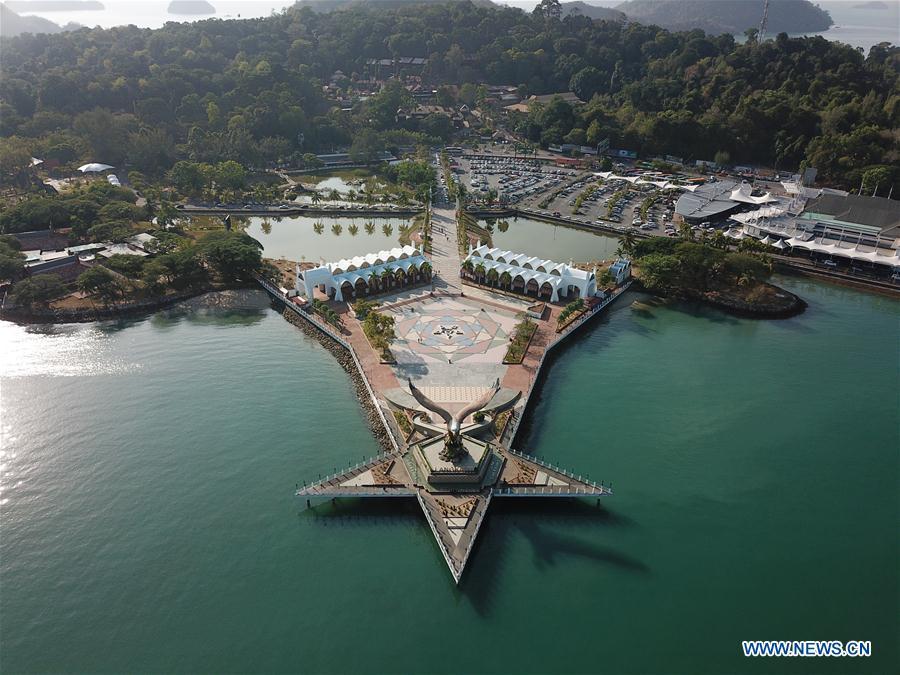 Photo taken on March 29, 2019 shows the Eagle Square in Langkawi, Malaysia. China will hold the Conference on Dialogue of Asian Civilizations starting from May 15. Under the theme of \