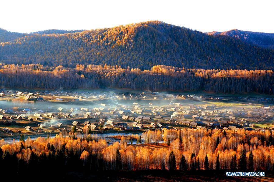 Photo taken on Oct. 5, 2006 shows the scenery at the Kanas scenic area in northwest China\'s Xinjiang Uygur Autonomous Region. China will hold the Conference on Dialogue of Asian Civilizations starting from May 15. Under the theme of \