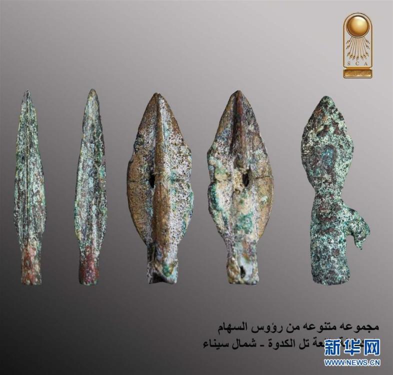 The undated photo provided by the Egyptian Ministry of Antiquities on May 13, 2019 shows antiquities discovered in a military castle in North Sinai, Egypt. An Egyptian archeological mission has discovered remnants of a military castle that dates back to Psamtik era from 664-610 BC in North Sinai province, the country\'s Ministry of Antiquities said in a statement on Monday. (Xinhua)