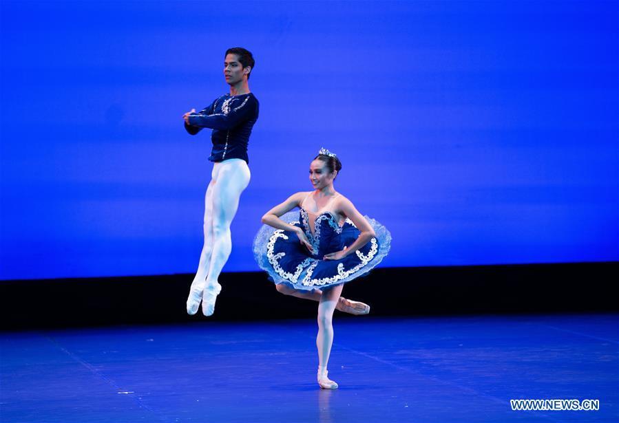 Dancers from a Philippine ballet company perform during the \