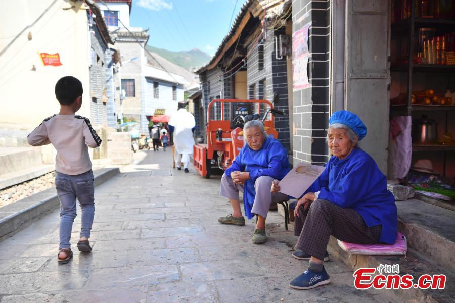 Photo taken on June 5, 2019 shows Baiwu Village located in Nagu Township, Huize County, Yunnan Province. For many centuries this place was an important trading center that revolved around the copper industry. In addition to the beautiful landscape, the village has many well-preserved buildings that date back to Ming and Qing dynasties. In 2005, Baiwu Village was recognized as a Chinese Famous Village of Culture and History. (Photo: China News Service/Liu Ranyang)