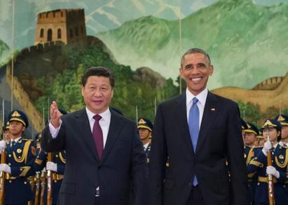 Xi holds welcoming ceremony for visiting US president