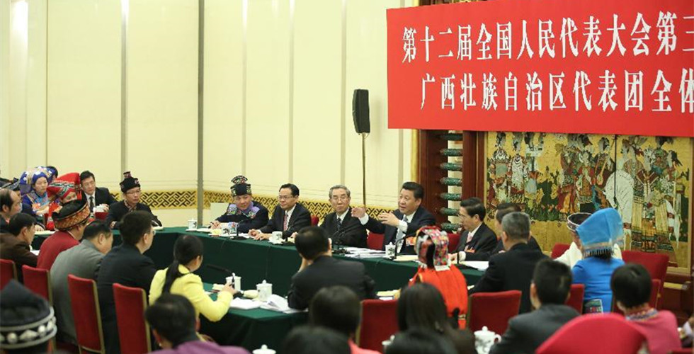 Xi joins discussion with NPC deputies from Guangxi