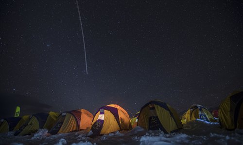 The Gangshika base camp (Photo: Fei Maohua/Xinhua) The Gangshika base camp (Photo: Fei Maohua/Xinhua)