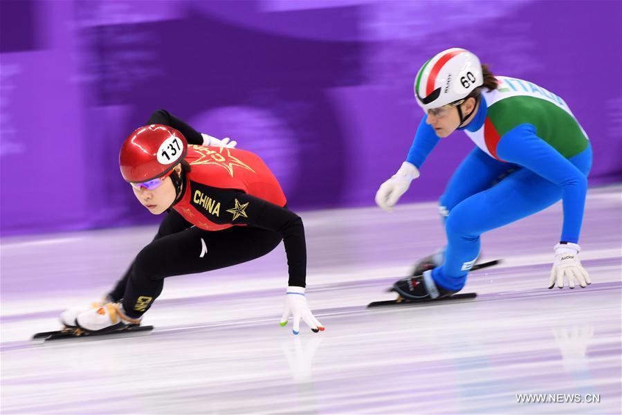 China advances to final of women's 3000m relay heat of short track speed skating