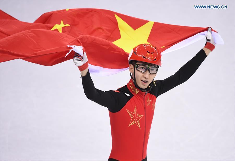 Wu Dajing wins China's first gold at PyeongChang 2018 with world record 