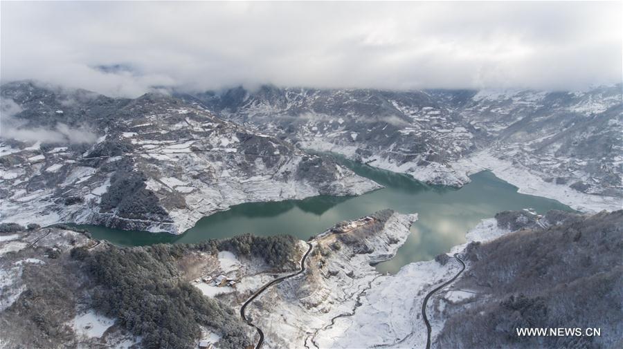Snow scenery in China's Sichuan