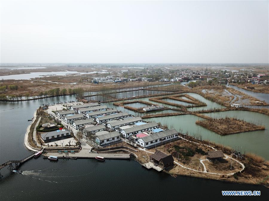 One year on: aerial view of Xiongan New Area