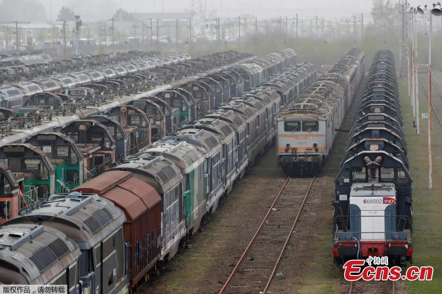 Spectacular 'train cemetery' in France 