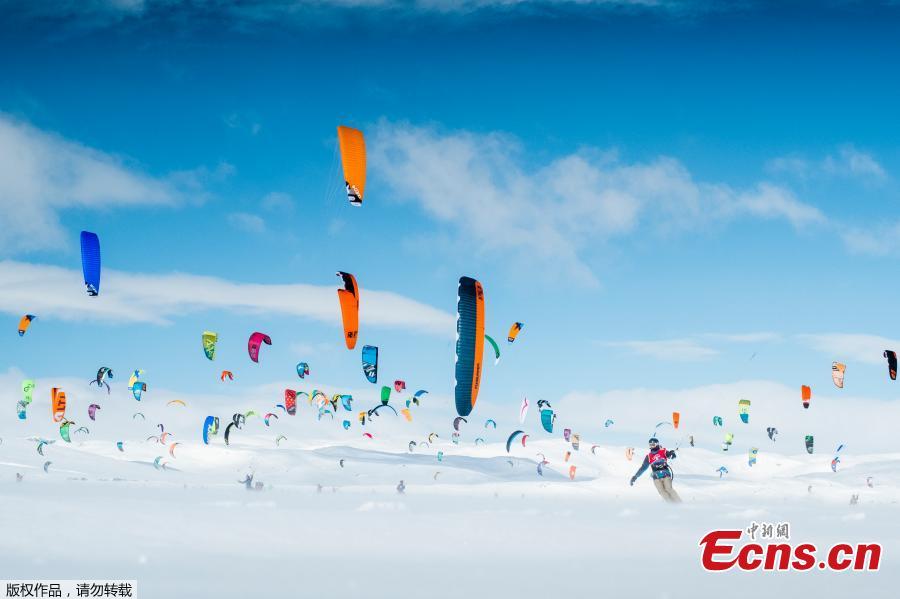 Go fly a kite — on ice: Norway hosts annual snowkiting competition