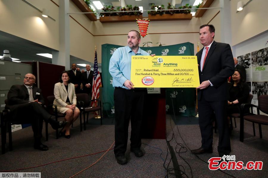 New Jersey's Richard Wahl wins $533 million Mega Millions Lottery 