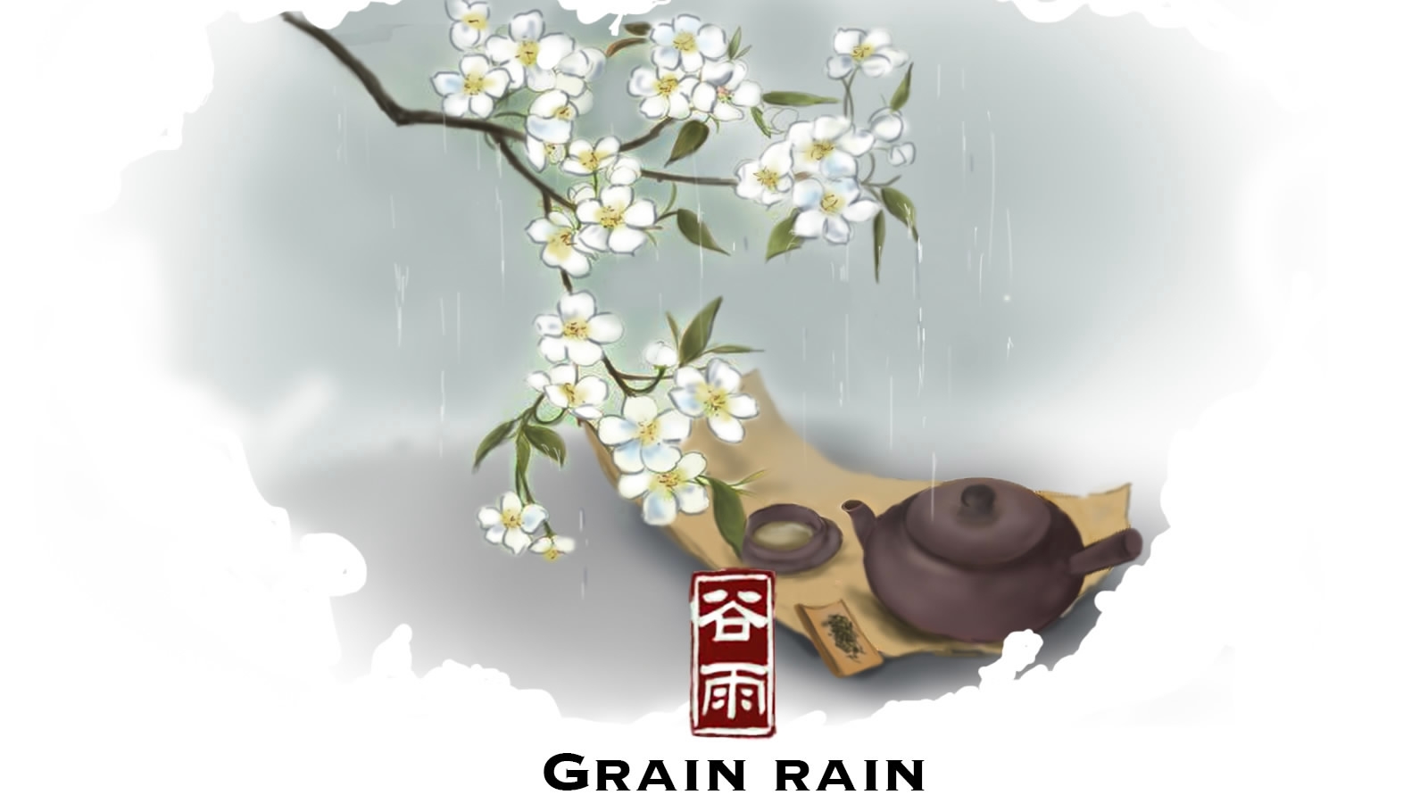 Grain Rain: A final spring party with the peony, tea and rain(1/7)