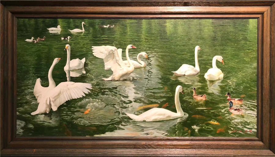 Top DPRK artists display over 100 works in Harbin
