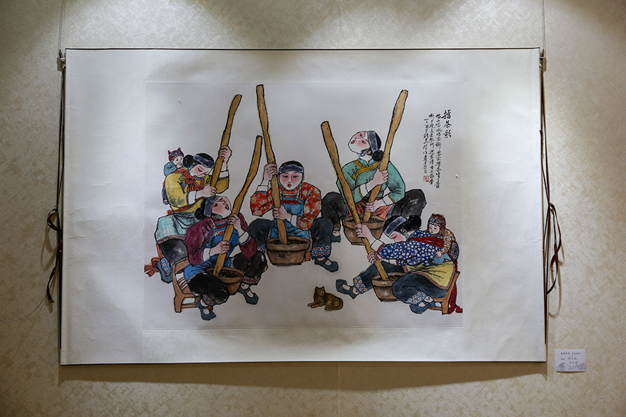 Paintings by Jiangxi artists on display at exhibition