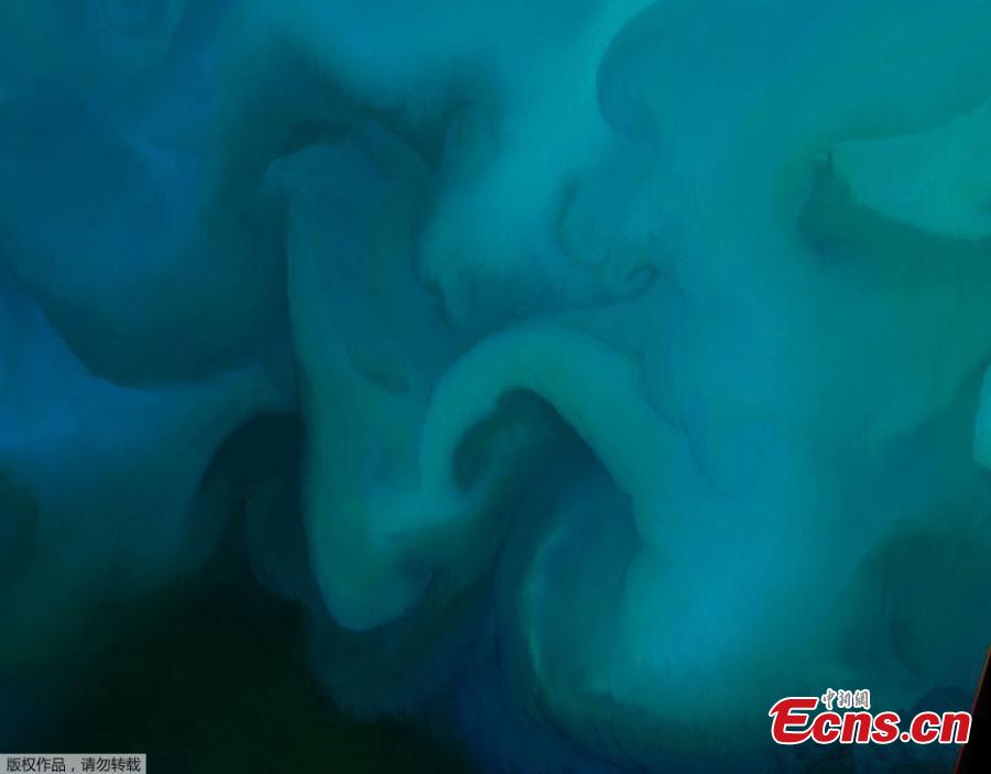 NASA reveals spring color in the North Sea