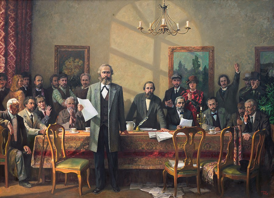 Marx's achievements depicted in new artworks
