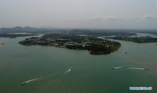 Aerial photo taken on March 23, 2018 shows the Boao Forum for Asia (BFA) Convention Center on Dongyu Island, Qionghai City of south China's Hainan Province. The 2018 BFA is scheduled for April 8-11 in Boao, a town in the southern Chinese island province of Hainan. (Xinhua/Yang Guanyu) Aerial photo taken on March 23, 2018 shows the Boao Forum for Asia (BFA) Convention Center on Dongyu Island, Qionghai City of south China's Hainan Province. The 2018 BFA is scheduled for April 8-11 in Boao, a town in the southern Chinese island province of Hainan. (Xinhua/Yang Guanyu)
