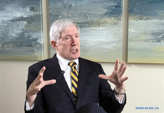 Robert Hormats, former U.S. undersecretary of state, receives an interview with Xinhua in New York April 5, 2018. He said that U.S. President Donald Trump's administration lacked a coherent strategy in tackling trade differences with its largest trading partner China. (Xinhua/Zhang Mocheng) Robert Hormats, former U.S. undersecretary of state, receives an interview with Xinhua in New York April 5, 2018. He said that U.S. President Donald Trump's administration lacked a coherent strategy in tackling trade differences with its largest trading partner China. (Xinhua/Zhang Mocheng)